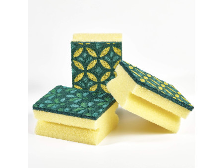 Spontex Éponge Mosaik, pack de 3, assorti