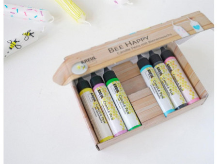 KREUL Candle Pen 'Bee Happy', set de 6