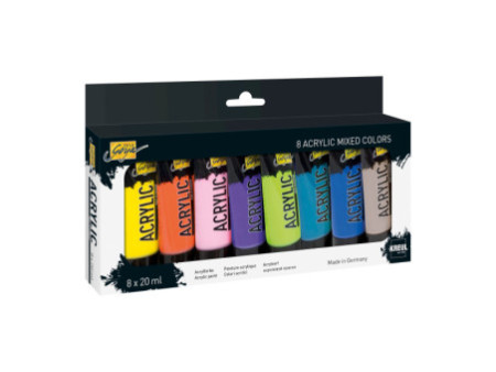 KREUL Peinture acrylique SOLO Goya Acrylic, 20 ml, set de 8