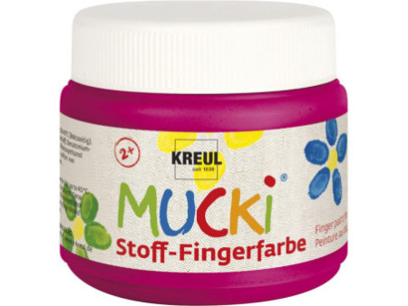 KREUL Gouache aux doigts textile 'MUCKI', 150 ml, rose
