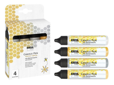 KREUL Candle Pen 'Glamour Lighting', set de 4