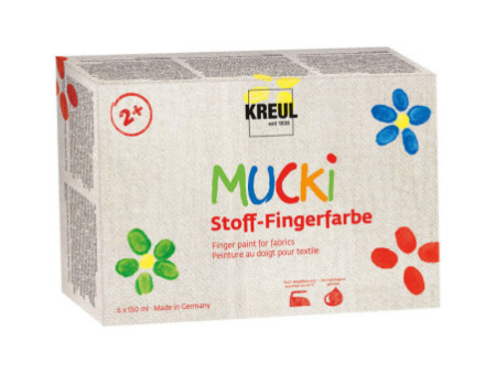 KREUL Gouache aux doigts pour textiles 'MUCKI', 150 ml