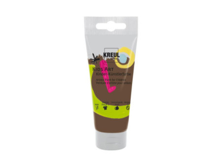 KREUL Kids Art Peinture d'artiste pour enfants, 75 ml, brun