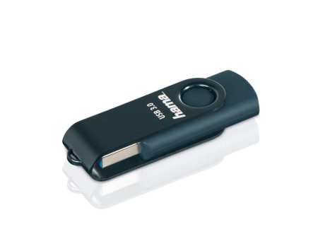 hama Clé USB 3.0 'Rotate', 128 GB, bleu pétrole