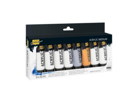 KREUL Acrylique SOLO Goya Medium, 20 ml, set de 8