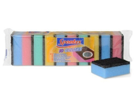 Spontex Éponge Colors, pack de 10