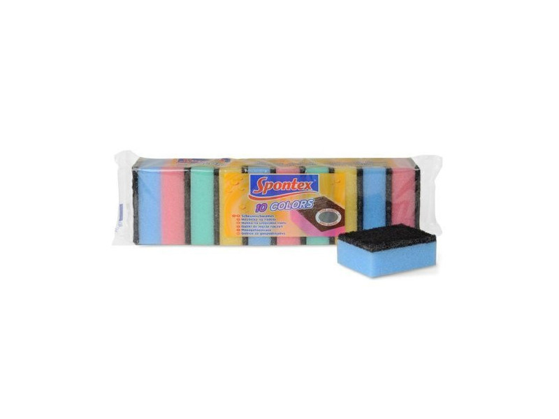 Spontex Éponge Colors, pack de 10