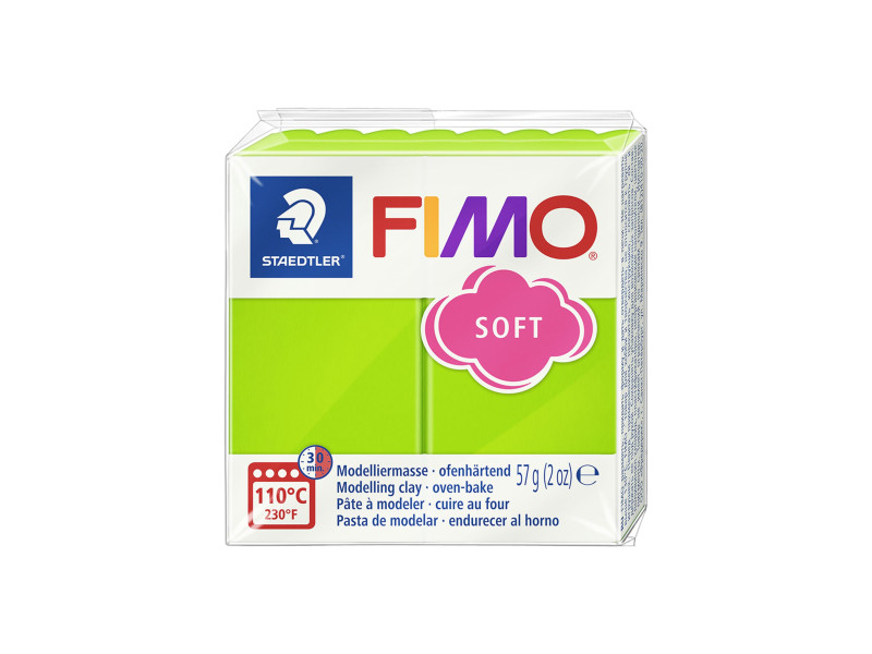 FIMO Pâte à modeler SOFT, à cuire, 57 g, vert pomme