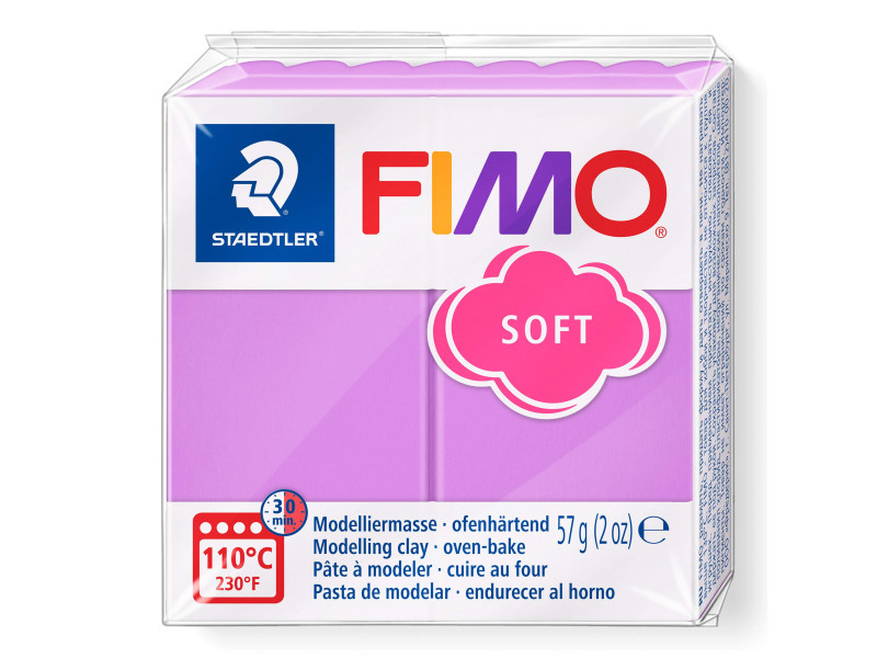 FIMO Pâte à modeler SOFT, à cuire, 57 g, lavande