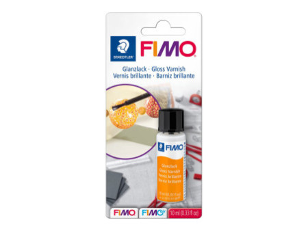 FIMO Vernis brillant, dans un flacon de 10 ml, pinceau dans