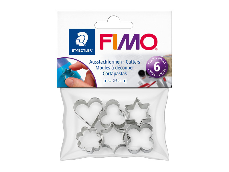 FIMO Moules à découper pour pâte à modeler, en métal, 6