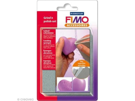 FIMO Eponge abrasive, sur carte blister