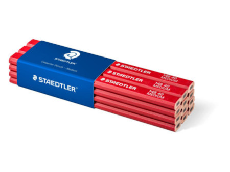 STAEDTLER Crayon de charpentier 'moyen', ovale, marron rouge
