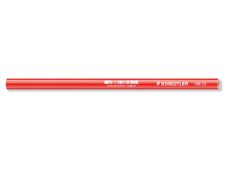 STAEDTLER Crayon de charpentier, ovale, marron rouge