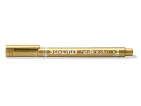 STAEDTLER Marqueur permanent métallisé, pointe ogive, or