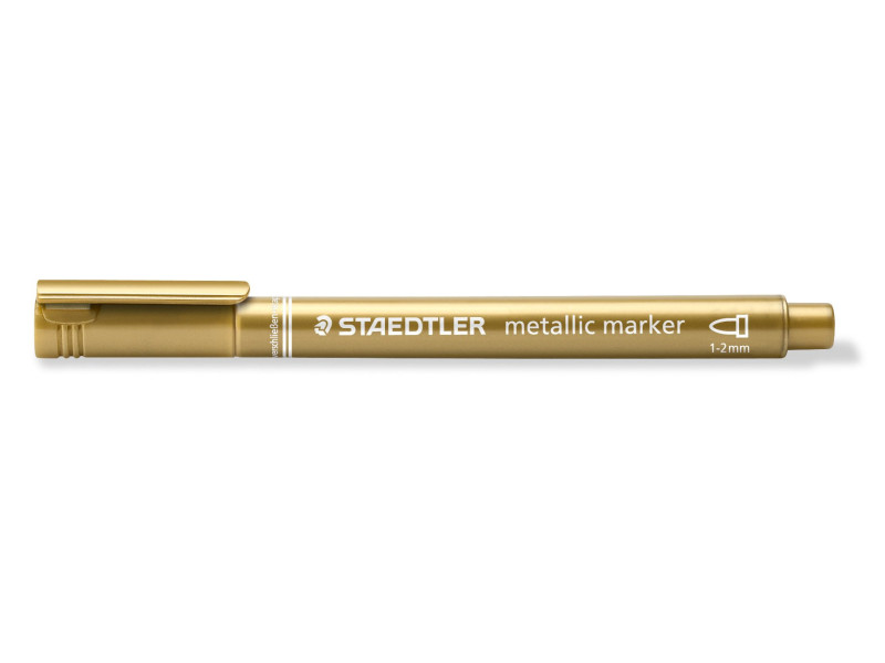 STAEDTLER Marqueur permanent métallisé, pointe ogive, or