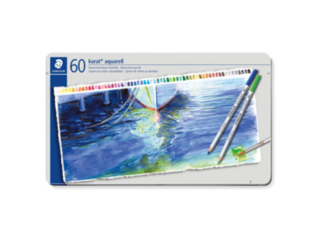 STAEDTLER Crayon aquarellable karat aquarelle, étui de 60