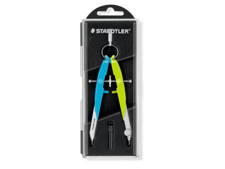 STAEDTLER Compas de précision Mars Comfort Neon, bleu/vert