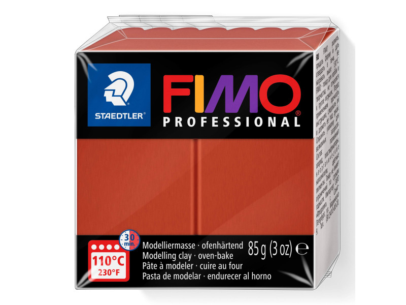 FIMO PROFESSIONAL Pâte à modeler, 85 g, terre cuite