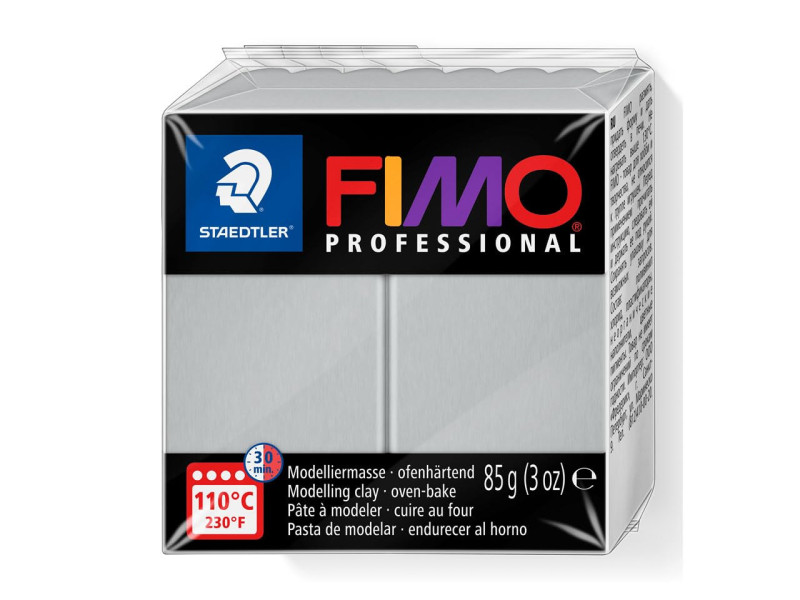 FIMO PROFESSIONAL Pâte à modeler, 85 g, gris dauphin