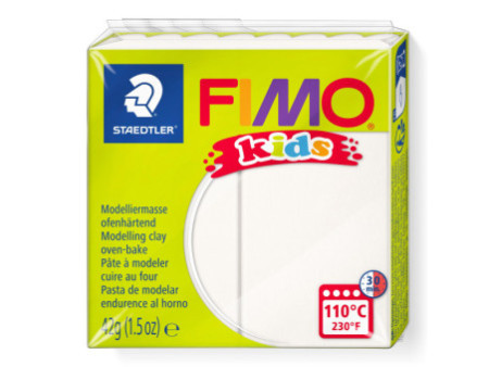 FIMO kids Pâte à modeler, à cuire au four, 42 g, blanc
