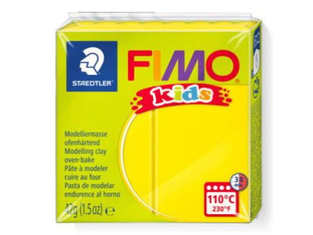 FIMO kids Pâte à modeler, à cuire au four, 42 g, jaune