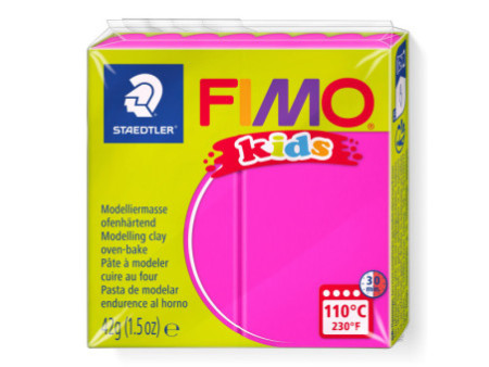 FIMO kids Pâte à modeler, à cuire au four, 42 g, rose foncé