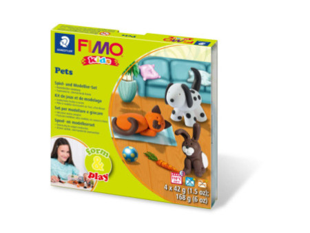 FIMO kids Kit de modelage Form & Play 'Pet', niveau 1