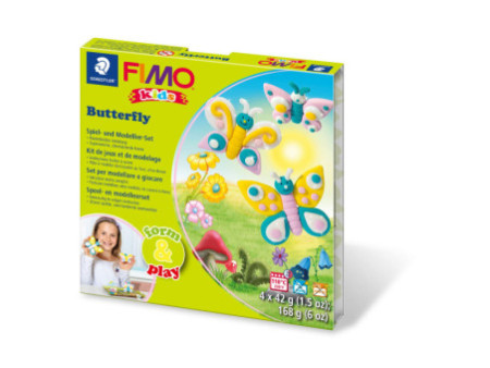 FIMO kids Kit de modelage Form & Play 'Butterfly', niveau 1
