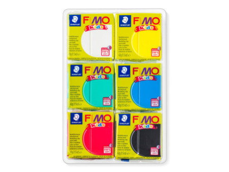 FIMO kids Kit pâte à modeler Colour Pack 'basic', set de 6