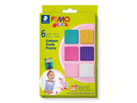 FIMO kids Kit pâte à modeler Colour Pack 'girlie', set de 6