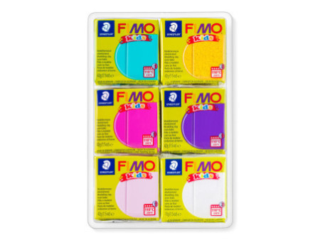 FIMO kids Kit pâte à modeler Colour Pack 'girlie', set de 6