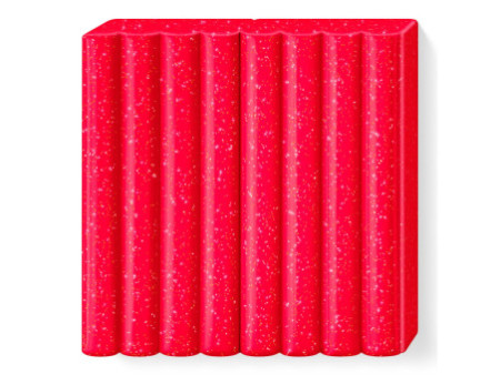 FIMO kids Pâte à modeler, à cuire, 42 g, rouge paillette