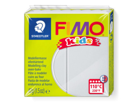 FIMO kids Pâte à modeler, à cuire au four, 42 g, gris clair