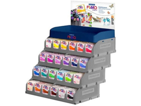 FIMO SOFT Pâte à modeler, à cuire au four, présentoir de 288