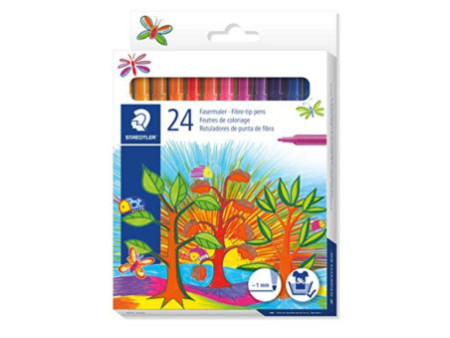 STAEDTLER Feutre de coloriage Noris, étui en carton 24