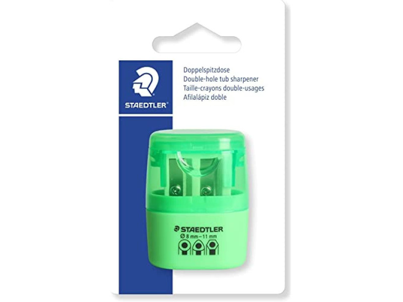 STAEDTLER Taille-crayon à 2 trous 51260F, vert néon