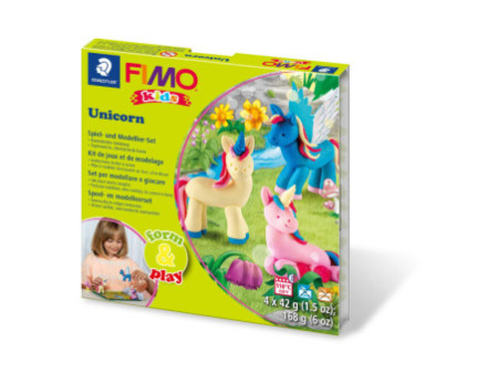 FIMO kids Kit de modelage Form & Play 'Unicorn', niveau 2