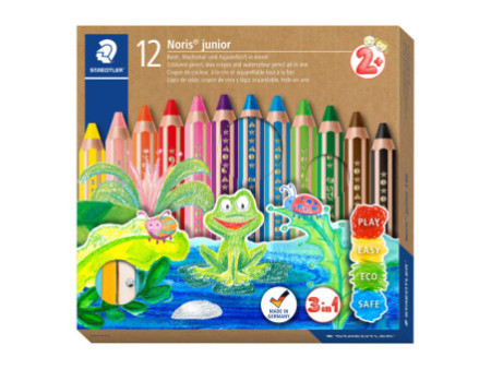 STAEDTLER Crayon de couleur hexagonal Noris junior,étui de12