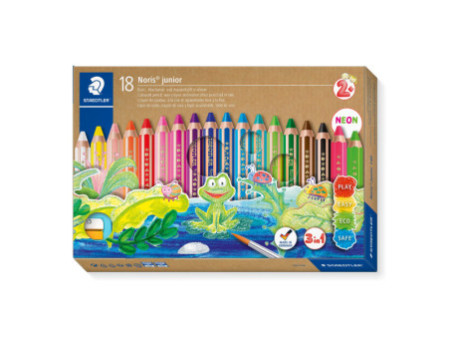 STAEDTLER Crayon de couleur hexagonal Noris junior, étui