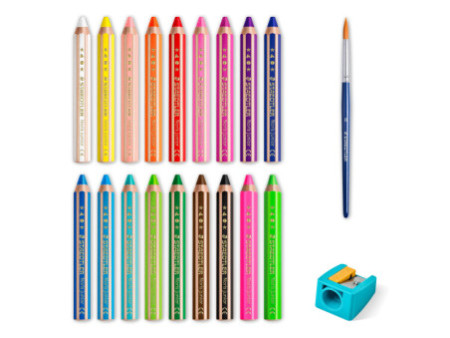 STAEDTLER Crayon de couleur hexagonal Noris junior, étui