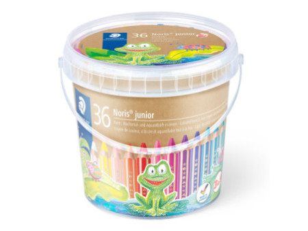 STAEDTLER Crayon de couleur Noris junior, seau de 36