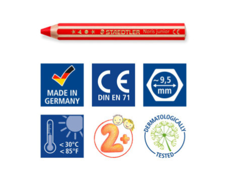 STAEDTLER Crayon de couleur Noris junior, seau de 36