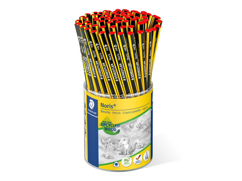 STAEDTLER Crayon graphite Noris, degré dureté: HB, pot de 72
