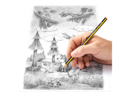 STAEDTLER Crayon graphite Noris, degré dureté: HB, pot de 72