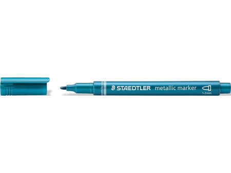 STAEDTLER Marqueur permanent Metallic, étui de 6 + feutre