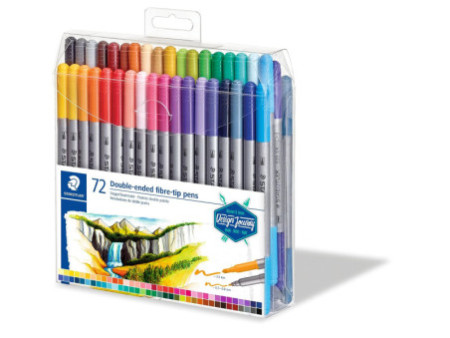 STAEDTLER Feutre double pointe Design Journey, étui de 72
