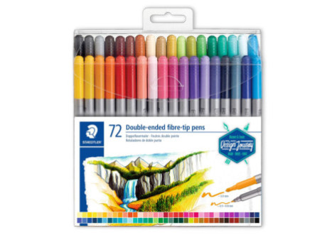 STAEDTLER Feutre double pointe Design Journey, étui de 72