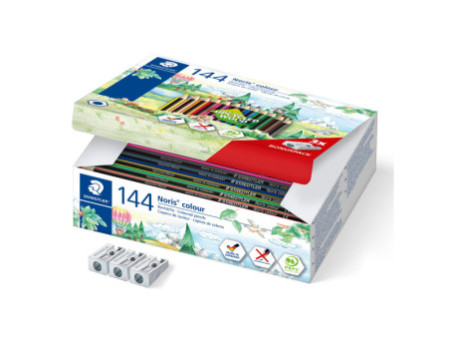 STAEDTLER Crayon de couleur Noris Colour,boîte carton de 144
