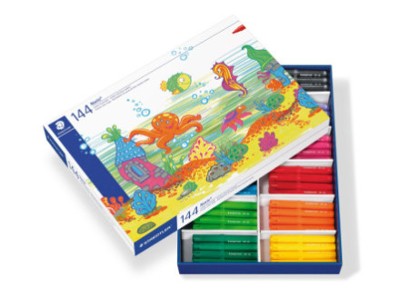 STAEDTLER Feutre de coloriage Noris jumbo, boîte de 144
